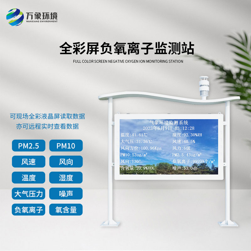 ??什么是全彩屏一體化負(fù)氧離子監(jiān)測站？